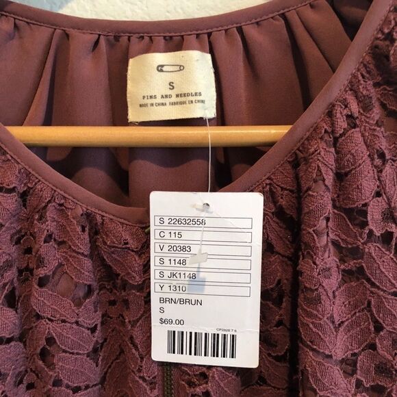 Pins and needles mauve lace bomber jacket S - Picture 4 of 8